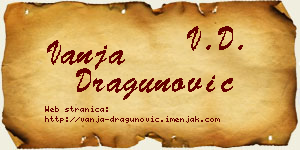 Vanja Dragunović vizit kartica
